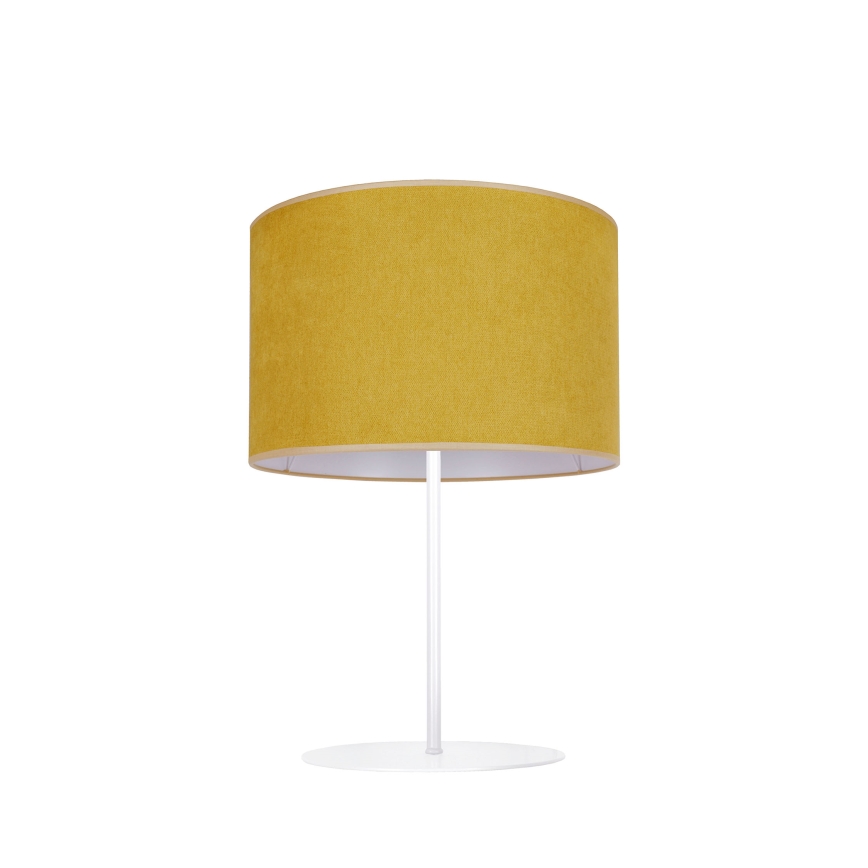 Duolla - Stona lampa BRISTOL 1xE14/15W/230V prečnik 17,5 cm žuta/bela