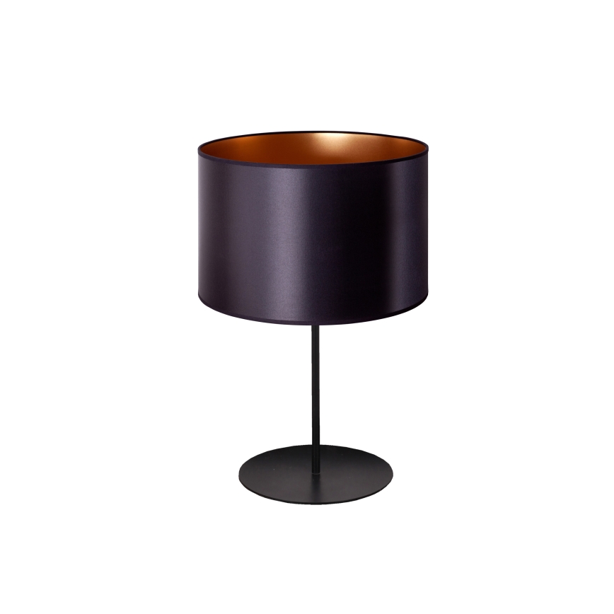 Duolla - Stona lampa CANNES 1xE14/15W/230V pr. 20 cm crno/bakrena