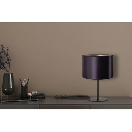 Duolla - Stona lampa CANNES 1xE14/15W/230V pr. 20 cm crno/srebrno