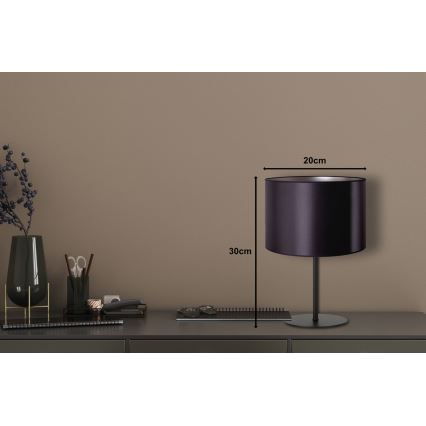 Duolla - Stona lampa CANNES 1xE14/15W/230V pr. 20 cm crno/srebrno