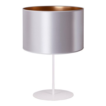 Duolla - Stona lampa CANNES 1xE14/15W/230V pr. 20 cm srebrno/bakrena/bela