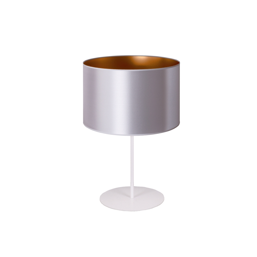 Duolla - Stona lampa CANNES 1xE14/15W/230V pr. 20 cm srebrno/bakrena/bela