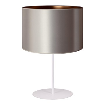 Duolla - Stona lampa CANNES 1xE14/15W/230V pr. 20 cm srebrno/bakrena/bela