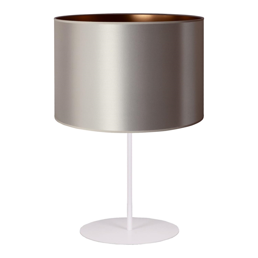 Duolla - Stona lampa CANNES 1xE14/15W/230V pr. 20 cm srebrno/bakrena/bela
