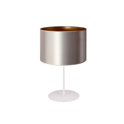 Duolla - Stona lampa CANNES 1xE14/15W/230V pr. 20 cm srebrno/bakrena/bela