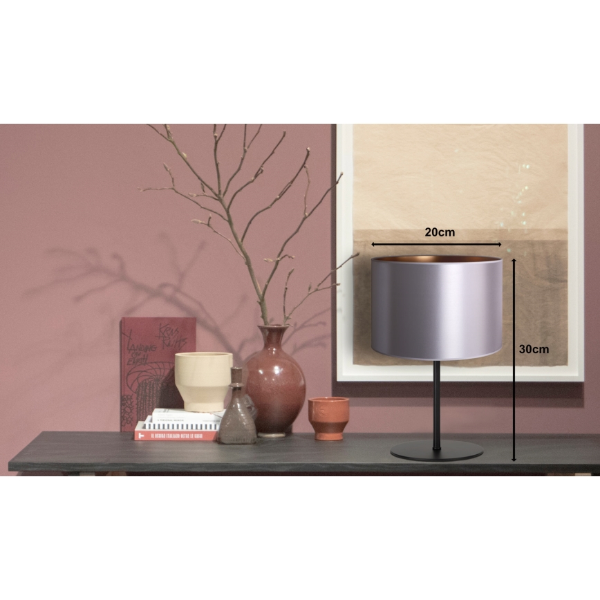 Duolla - Stona lampa CANNES 1xE14/15W/230V pr. 20 cm srebrno/bakrena/crno