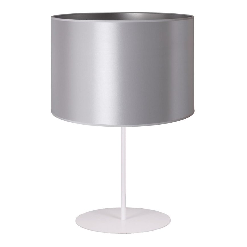 Duolla - Stona lampa CANNES 1xE14/15W/230V pr. 20 cm srebrno/bela