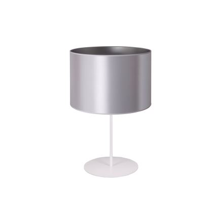 Duolla - Stona lampa CANNES 1xE14/15W/230V pr. 20 cm srebrno/bela