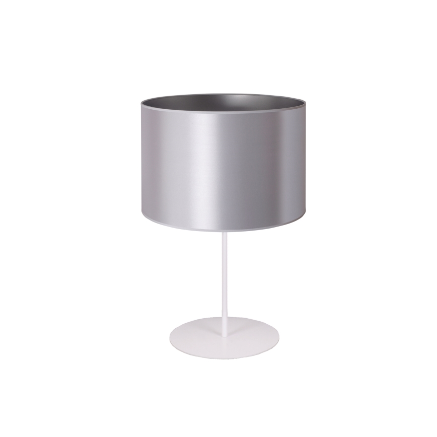 Duolla - Stona lampa CANNES 1xE14/15W/230V pr. 20 cm srebrno/bela
