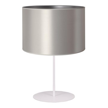 Duolla - Stona lampa CANNES 1xE14/15W/230V pr. 20 cm srebrno/bela