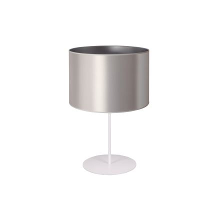 Duolla - Stona lampa CANNES 1xE14/15W/230V pr. 20 cm srebrno/bela