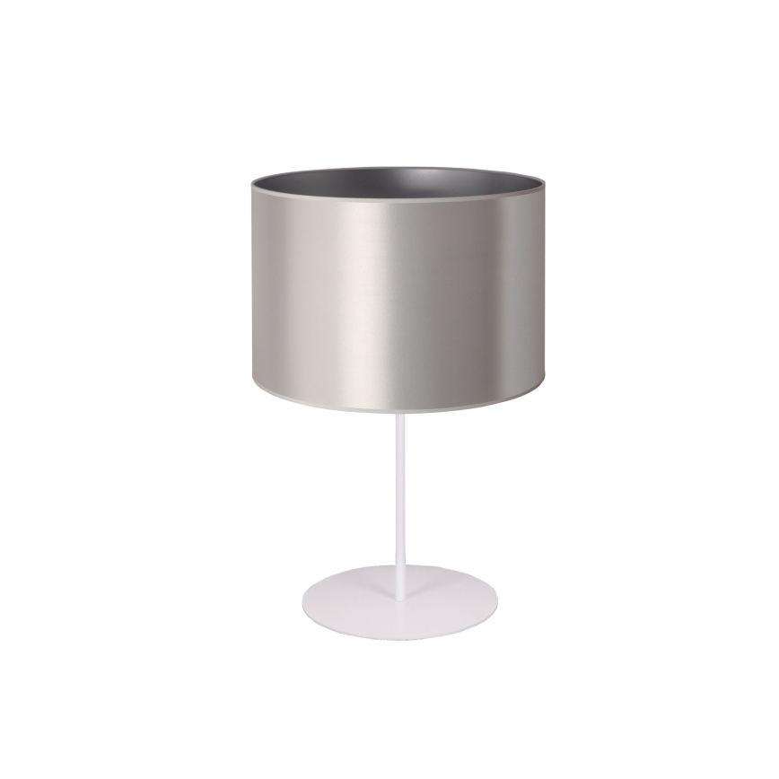 Duolla - Stona lampa CANNES 1xE14/15W/230V pr. 20 cm srebrno/bela