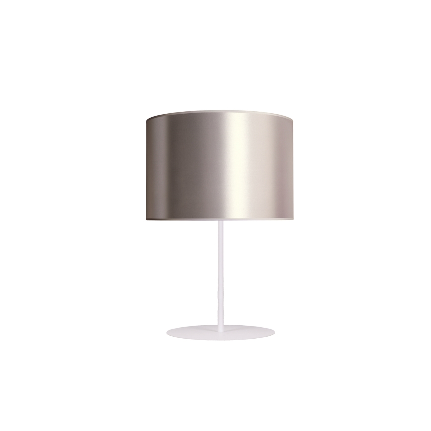 Duolla - Stona lampa CANNES 1xE14/15W/230V pr. 20 cm srebrno/bela