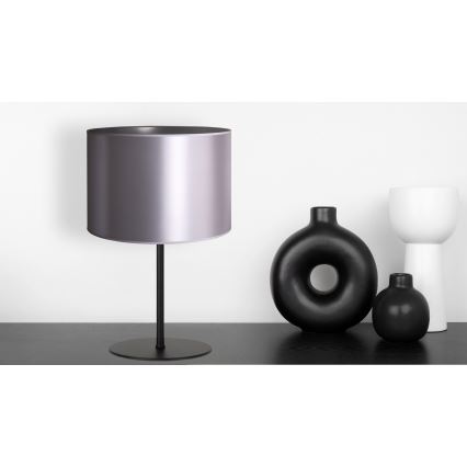Duolla - Stona lampa CANNES 1xE14/15W/230V pr. 20 cm srebrno/crno
