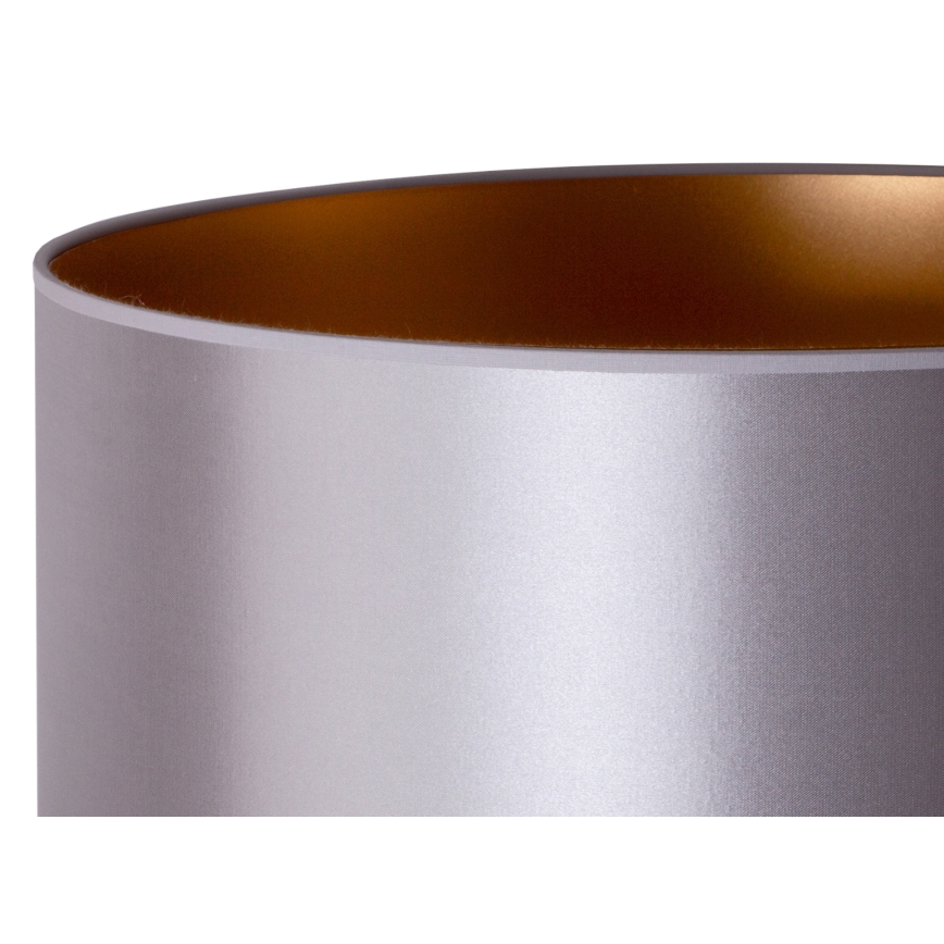 Duolla - stona lampa CANNES 1xE14/15W/230V, prečnik 20 cm, srebrna/bakarna/crna