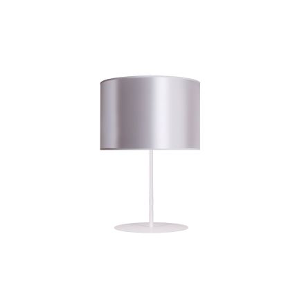 Duolla - Stona lampa CANNES 1xE14/15W/230V prečnik 20 cm srebrna/bela
