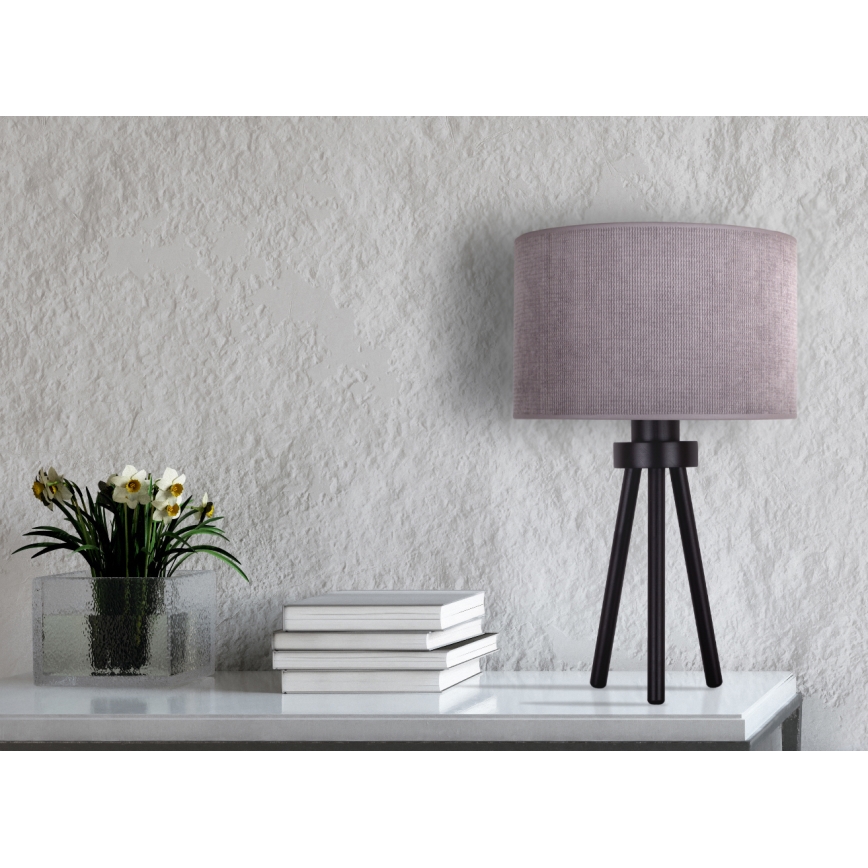 Duolla - Stona lampa LYON 1xE27/15W/230V pr. 30 cm sivo