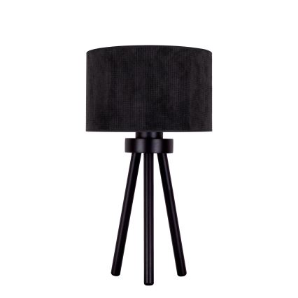 Duolla - Stona lampa LYON 1xE27/15W/230V prečnik 30 cm crna