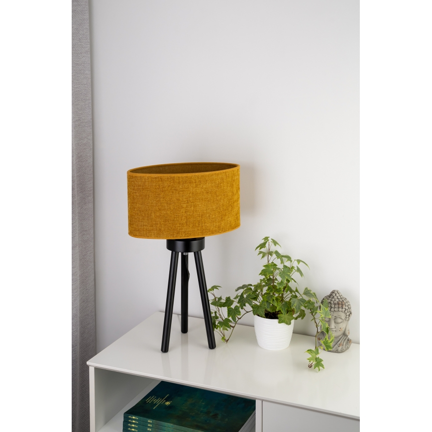 Duolla - Stona lampa OVAL 1xE27/15W/230V pr. 30 cm braon