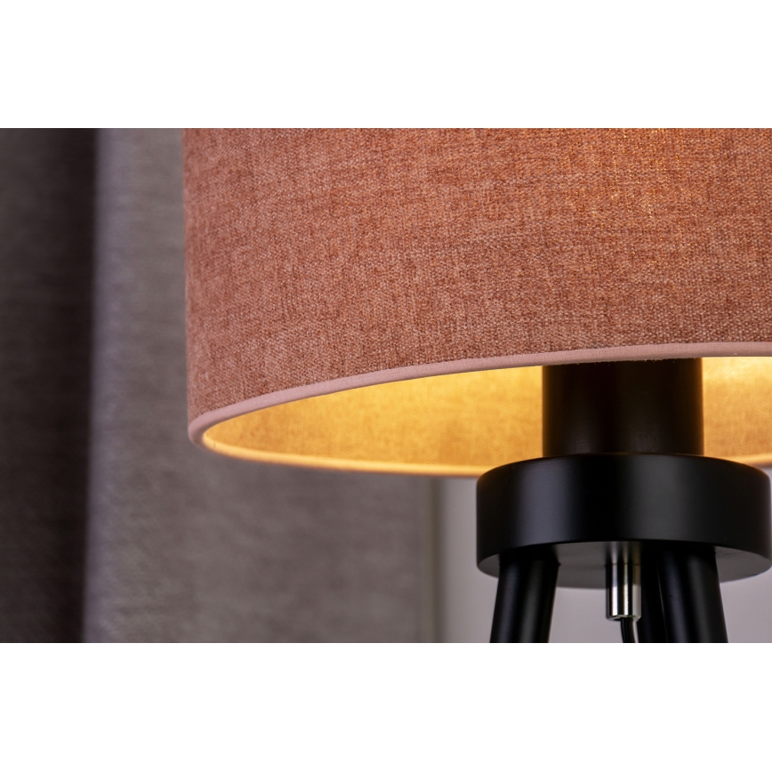 Duolla - Stona lampa OVAL 1xE27/15W/230V pr. 30 cm roze