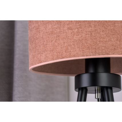 Duolla - Stona lampa OVAL 1xE27/15W/230V pr. 30 cm roze