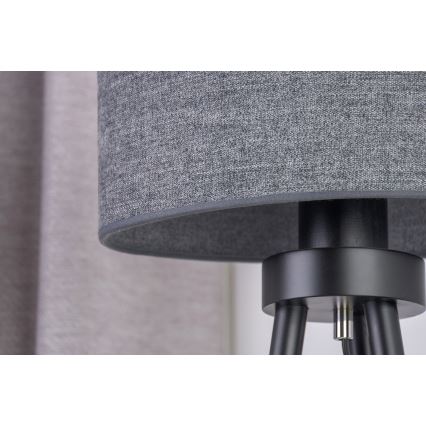 Duolla - Stona lampa OVAL 1xE27/15W/230V pr. 30 cm sivo