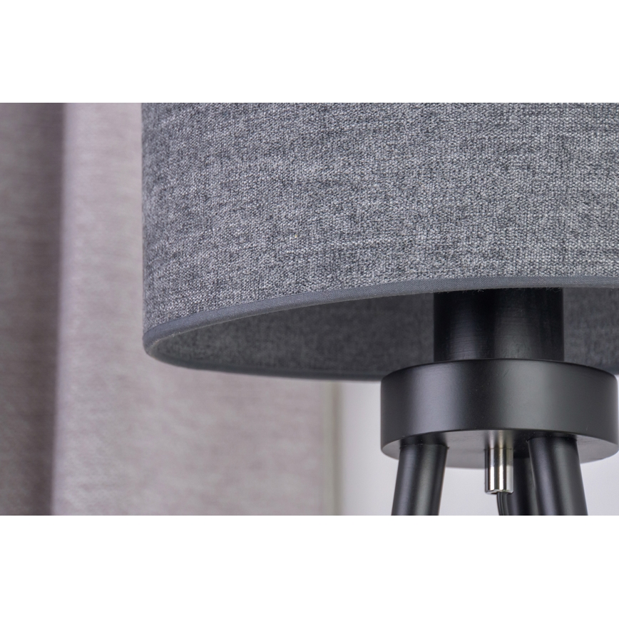 Duolla - Stona lampa OVAL 1xE27/15W/230V pr. 30 cm sivo