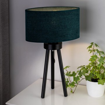 Duolla - Stona lampa OVAL 1xE27/15W/230V pr. 30 cm zelena