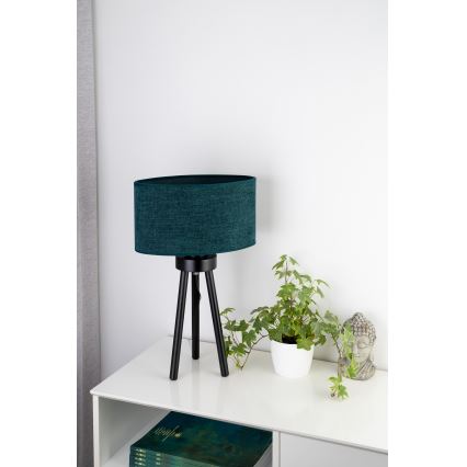 Duolla - Stona lampa OVAL 1xE27/15W/230V pr. 30 cm zelena