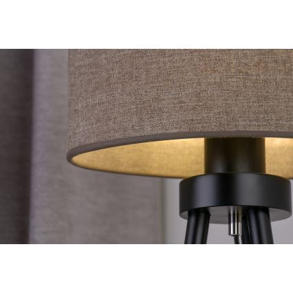 Duolla - Stona lampa OVAL 1xE27/15W/230V, prečnik 30 cm, braon