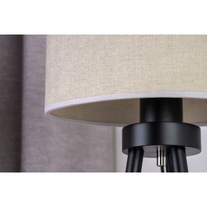 Duolla - Stona lampa OVAL, 1xE27/15W/230V, prečnik 30 cm, siva