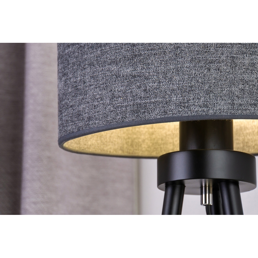 Duolla - Stona lampa OVAL 1xE27/15W/230V prečnik 30 cm siva