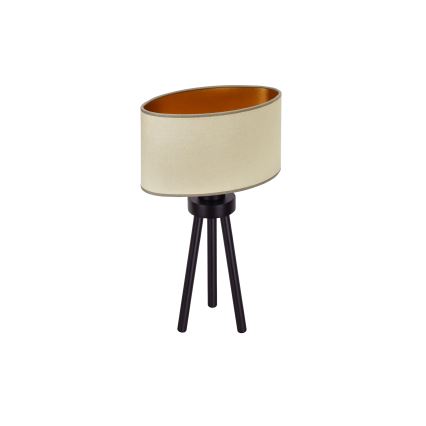 Duolla - Stona lampa OVAL VEGAN 1xE27/15W/230V pr. 30 cm bež
