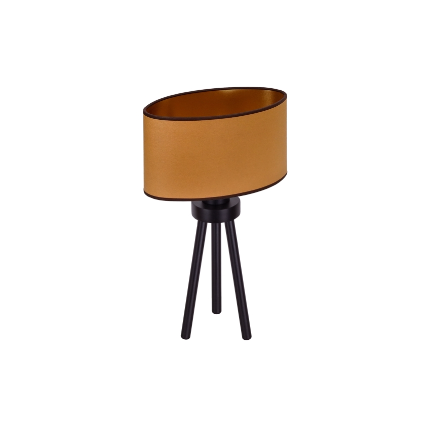 Duolla - Stona lampa OVAL VEGAN 1xE27/15W/230V pr. 30 cm braon