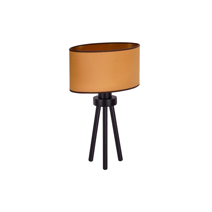 Duolla - Stona lampa OVAL VEGAN 1xE27/15W/230V pr. 30 cm braon