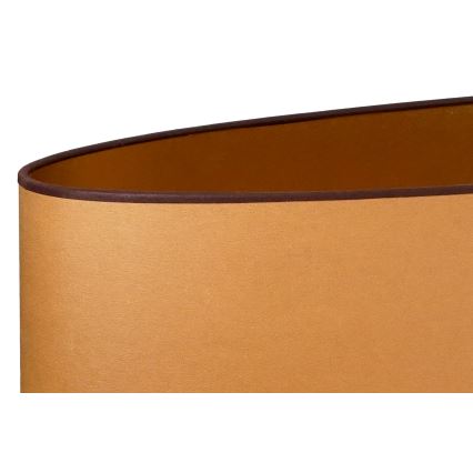 Duolla - Stona lampa OVAL VEGAN 1xE27/15W/230V pr. 30 cm braon
