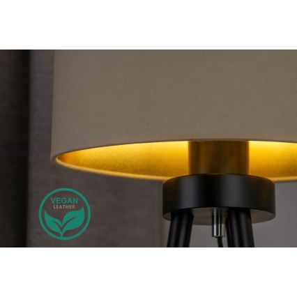 Duolla - Stona lampa OVAL VEGAN 1xE27/15W/230V pr. 30 cm kremasta