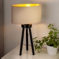 Duolla - Stona lampa OVAL VEGAN 1xE27/15W/230V prečnik 30 cm krem boja