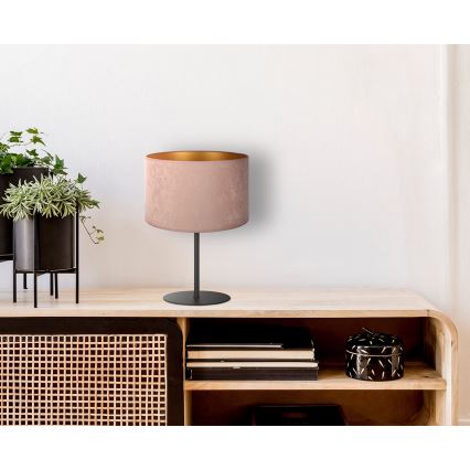 Duolla - Stona lampa ROLLER 1xE14/15W/230V prečnik 20 cm bež/zlatna