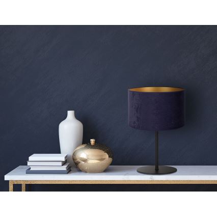 Duolla - Stona lampa ROLLER 1xE14/15W/230V prečnik 20 cm plava/zlatna