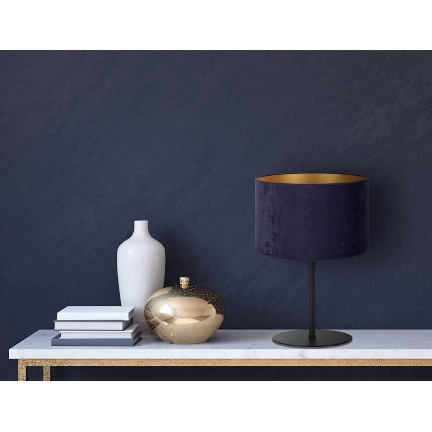 Duolla - Stona lampa ROLLER 1xE14/15W/230V prečnik 20 cm plava/zlatna