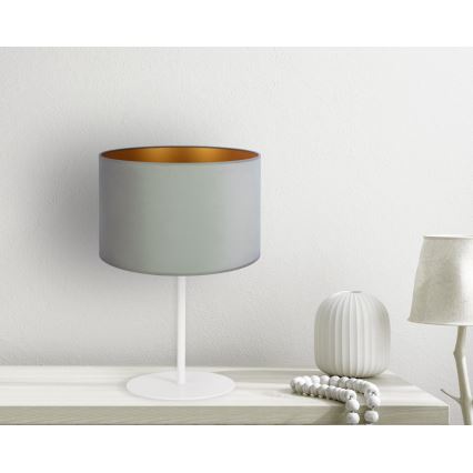 Duolla - Stona lampa ROLLER 1xE14/15W/230V svetla pr. 20 cm zelena/zlatna