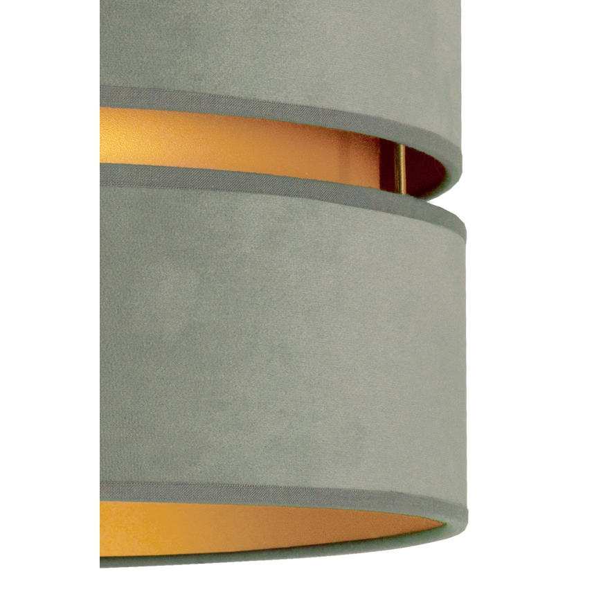 Duolla - Stropna svetiljka DUO 1xE27/15W/230V, prečnik 40 cm, zelena/zlatna