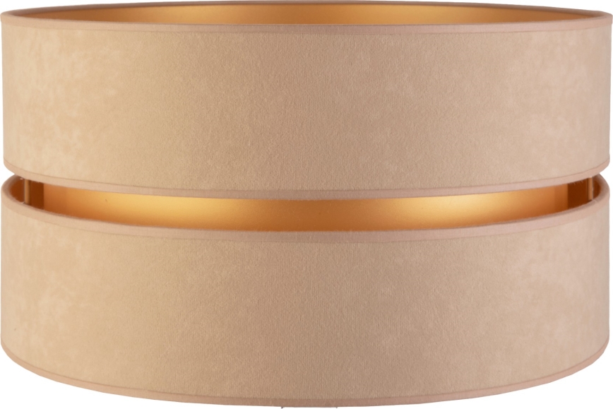Duolla - Univerzalni abažur DUO E27, prečnik 40 cm, bež/zlatna