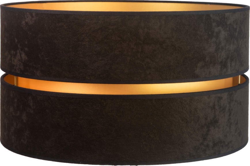 Duolla - Univerzalni abažur DUO E27 prečnika 40 cm crna/zlatna