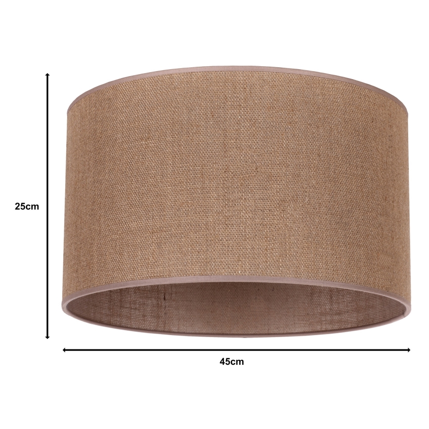 Duolla - Univerzalni abažur ROLLER E27, prečnik 50 cm, braon