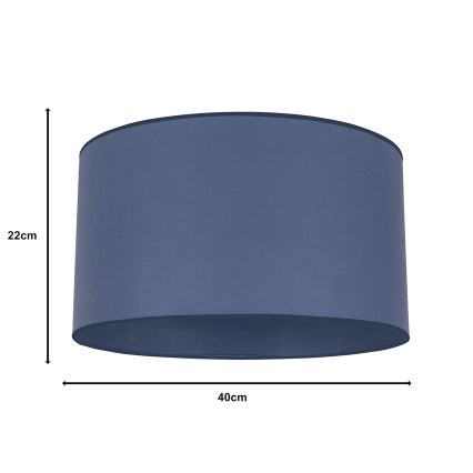 Duolla - Univerzalni abažur ROLLER E27, prečnika 40 cm, plave boje