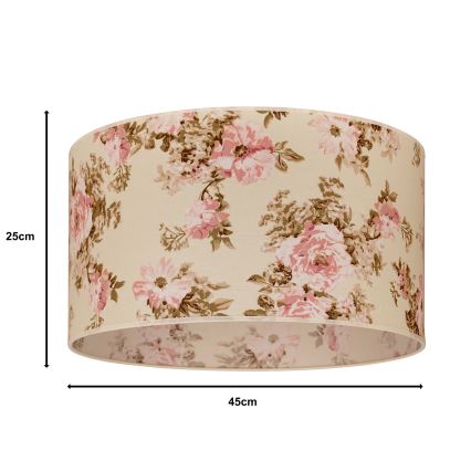 Duolla - Univerzalni abažur ROLLER E27, prečnika 45 cm, roze