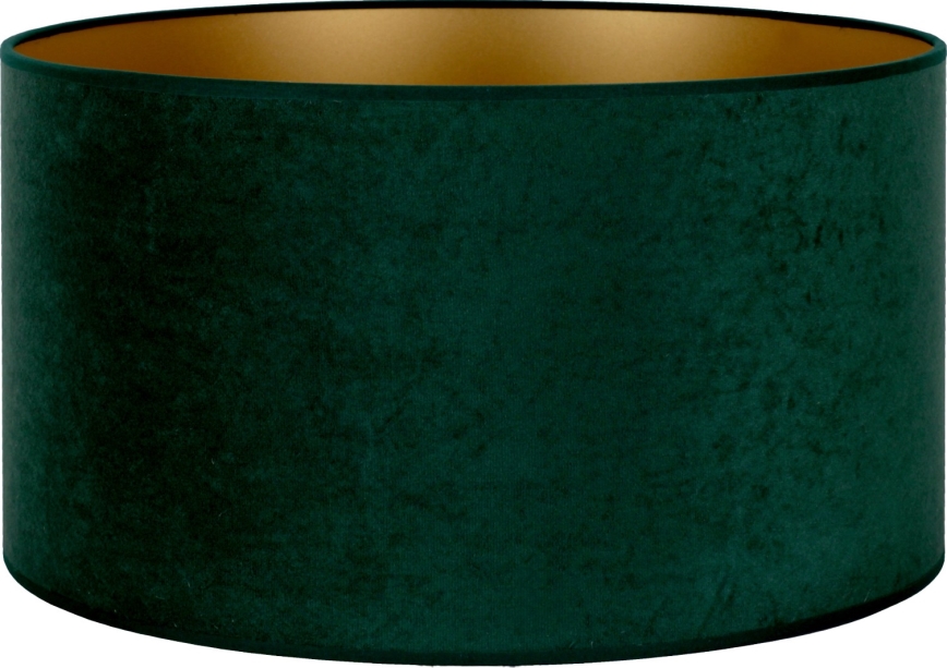 Duolla - Univerzalni abažur VELVET E27 pr. 35 cm zelena/zlatna