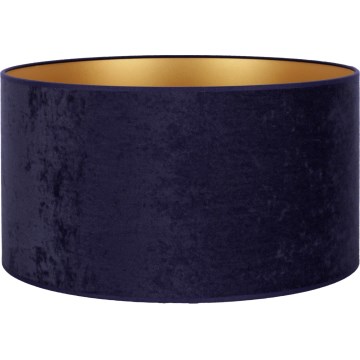 Duolla - Univerzalni abažur VELVET E27, prečnik 35 cm, plave/zlatne boje